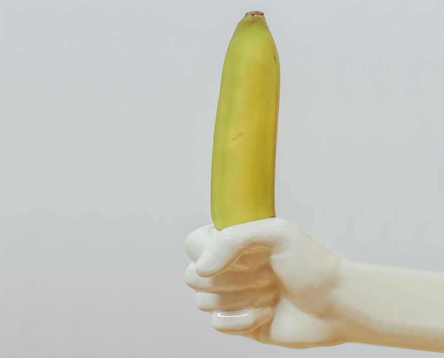 バナナは拡大した陰茎を象徴します